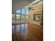 Spacious living area with hardwood floors and wall of windows at 190 Valley Cv, Atlanta, GA 30350