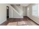 Living room with hardwood floors and access to the stairs at 2446 Lynn Iris Dr, Decatur, GA 30032