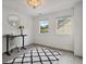 Bright office space with a modern desk, chair, and a decorative rug at 334 Spotted Ridge Cir, Woodstock, GA 30188
