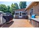 Deck with access to sunroom and backyard at 4480 Lost Mountain Dr, Marietta, GA 30127