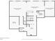 Basement floorplan with finished and unfinished areas at 514 Waterside Ct, Canton, GA 30114