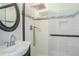 Clean bathroom with white subway tile shower and modern vanity at 2756 Plantation Dr, East Point, GA 30344