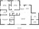 1132 sq ft 3 bed, 2 bath home featuring spacious living room and primary bedroom at 2756 Plantation Dr, East Point, GA 30344