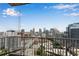 Balcony with stunning panoramic city views at 860 Peachtree Ne St # 2513, Atlanta, GA 30308