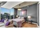 Relaxing bedroom with city views and ample natural light at 860 Peachtree Ne St # 2513, Atlanta, GA 30308