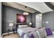Serene bedroom with city views and modern decor at 860 Peachtree Ne St # 2513, Atlanta, GA 30308