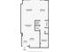 Floor plan showing a spacious living area and bedroom at 860 Peachtree Ne St # 2513, Atlanta, GA 30308