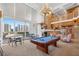 Game room featuring a pool table and city views at 860 Peachtree Ne St # 2513, Atlanta, GA 30308