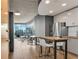 Modern kitchen features stainless steel appliances and granite countertops at 860 Peachtree Ne St # 2513, Atlanta, GA 30308
