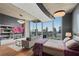 Open living area showcasing city views and stylish furniture at 860 Peachtree Ne St # 2513, Atlanta, GA 30308