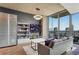 Sophisticated living room featuring city views and modern decor at 860 Peachtree Ne St # 2513, Atlanta, GA 30308