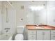 Clean bathroom, featuring a marble vanity and tiled walls at 1482 N Crossing Ne Cir, Atlanta, GA 30329