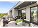 Private balcony with outdoor furniture and city views at 105 Georgia Se Ave # 2, Atlanta, GA 30312