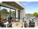 Private rooftop patio with seating area and city views at 105 Georgia Se Ave # 2, Atlanta, GA 30312