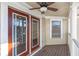 Balcony with ceiling fan and access to exterior doors at 320 Harden Se St, Atlanta, GA 30312