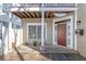 Front entrance with brown door and porch at 320 Harden Se St, Atlanta, GA 30312