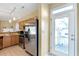 Kitchen features stainless steel appliances and access to backyard at 320 Harden Se St, Atlanta, GA 30312