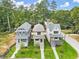 Three new construction homes, aerial view at 1695 Thomas St, Decatur, GA 30032