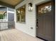 Modern front door with glass panel and sleek hardware at 1695 Thomas St, Decatur, GA 30032