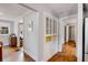 Hallway with hardwood floors and built-in hutch at 922 E Ponce De Leon Ave, Atlanta, GA 30030