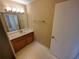 Clean bathroom with a vanity, tiled flooring, and a shower/tub combo at 501 Country Park Se Dr, Smyrna, GA 30080