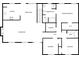 One story floor plan featuring 2 bedrooms, 2 baths, kitchen, living room and laundry at 114 Blake Cv, Douglasville, GA 30134