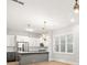 Modern kitchen with stainless steel appliances and an island at 1697 Thomas St, Decatur, GA 30032