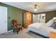 Spacious bedroom with ample closet space and ceiling fan at 1845 Annwicks Dr, Marietta, GA 30062