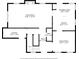 Detailed floor plan of a house showing room dimensions at 585 Tyson Knls, Roswell, GA 30076