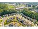Aerial view of house and backyard near school at 711 Bridgeview Dr, Holly Springs, GA 30115