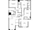 Two-story floor plan with primary bedroom and office at 711 Bridgeview Dr, Holly Springs, GA 30115