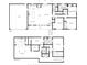 Combined floor plans of both levels, illustrating the complete layout with bedrooms, kitchen, and living spaces at 649 Ozburn Nw Rd, Atlanta, GA 30318