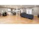 Open-concept living area seamlessly blends the living room and kitchen with modern finishes at 649 Ozburn Nw Rd, Atlanta, GA 30318