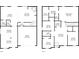 Two-story floor plan with open layout and 2-car garage at 3945 Silverthorn Trce, Cumming, GA 30028