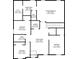 Two-story house floor plan with large Primary bedroom and Gathering room at 3945 Silverthorn Trce, Cumming, GA 30028