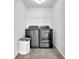 Convenient laundry room with washer and dryer included at 3945 Silverthorn Trce, Cumming, GA 30028