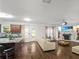 Open concept living area seamlessly combines kitchen and living room at 3945 Silverthorn Trce, Cumming, GA 30028