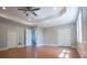 Main bedroom with hardwood floors and double doors at 99 Moreland Se Ave, Atlanta, GA 30316