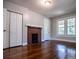 Bedroom with hardwood floors, fireplace and double closets at 99 Moreland Se Ave, Atlanta, GA 30316