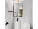 Modern bathroom with floating vanity and black matte fixtures at 105 Georgia Se Ave # 4, Atlanta, GA 30312