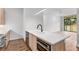 Modern kitchen with island and stainless steel appliances at 105 Georgia Se Ave # 4, Atlanta, GA 30312