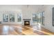 Bright living room with hardwood floors and fireplace at 1099 Hawthorne Ne St, Atlanta, GA 30307