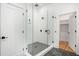 Spacious walk-in shower with frameless glass enclosure at 1099 Hawthorne Ne St, Atlanta, GA 30307