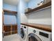 Laundry room with washer, dryer, and ample storage at 1187 Rambler Cross, Atlanta, GA 30312