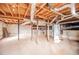 Unfinished basement with exposed beams and plumbing at 2580 County Line Sw Rd, Atlanta, GA 30331