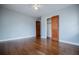 Bedroom with hardwood floors and closet at 2580 County Line Sw Rd, Atlanta, GA 30331