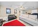 Cozy basement with comfortable seating and movie posters at 6389 Grafton Dr, Austell, GA 30168