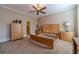 Basement bedroom with wood furniture and carpet at 686 Newton Factory Bridge Rd, Covington, GA 30014