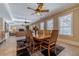 Basement dining room with large table and seating at 686 Newton Factory Bridge Rd, Covington, GA 30014