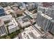 Wide aerial view of building and city at 800 Peachtree St # 1112, Atlanta, GA 30308